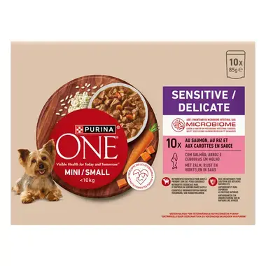 Purina® ONE® Mini Dog Sensitive kapsičky pro psy losos ve šťávě