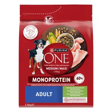 Purina ONE® Medium/Maxi Adult Monoprotein granule pro psy krůta