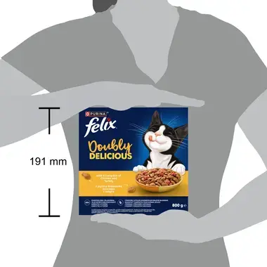 Felix® Doubly Delicious s lahodnou kombinací kuřete a krůty, bohaté na červenou řepu