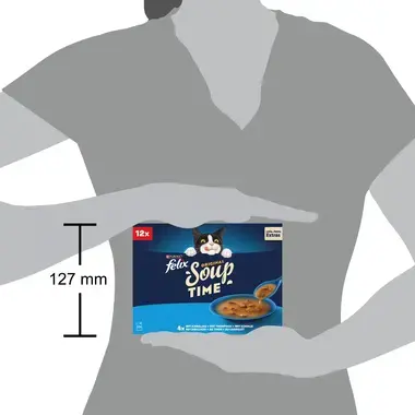 FELIX® Soup polévky s treskou, tuňákem a platýsem 12x48 g