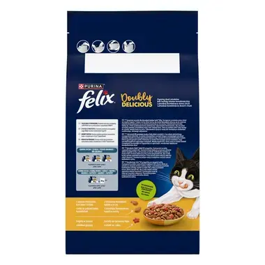 Felix® Doubly Delicious s lahodnou kombinací kuřete a krůty, bohaté na červenou řepu