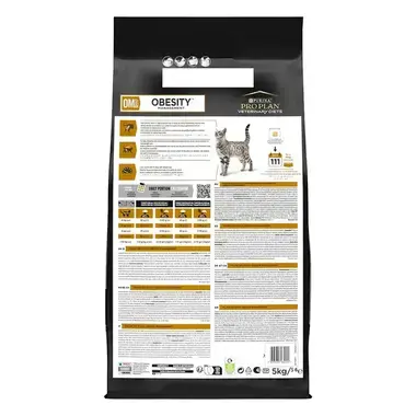 PRO PLAN® Veterinary Diets – obezita (granule) - zadní strana obalu
