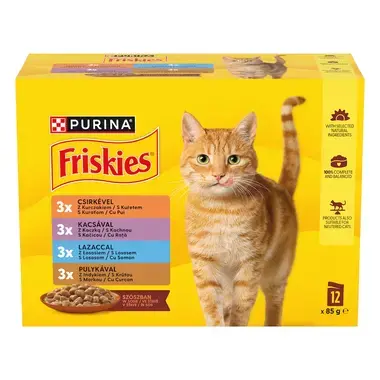 Friskies® Multipack pro dospělé kočky kuře - přední strana