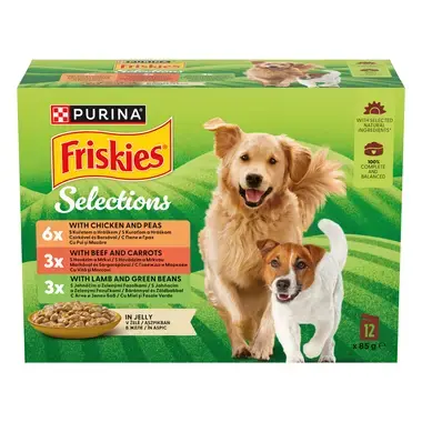 Friskies® Dog Adult multipack v želé (mix) - přední strana