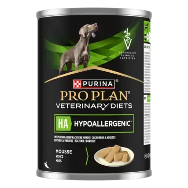 PURINA® PRO PLAN® VETERINARY DIETS Canine HA Hypoallergenic, konzervované krmivo pro psy - pohled na plechovku
