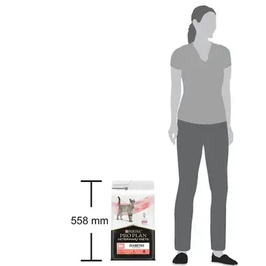 PRO PLAN® Veterinary Diets – cukrovka - porovnání s postavou člověka