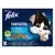 Felix Fantastic multipack s lososem, platýsem, tuňákem a treskou v želé 12x85 g