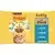 FRISKIES® multipack ve šťávě (losos/tuňák/treska/sardinky) - přední strana obalu