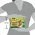 FRISKIES dog ADULT multipack s hovězím, kuřetem a jehněčím ve šťávě - porovnání s  postavou člověka