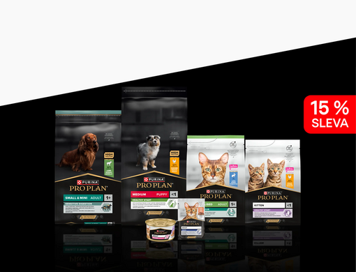 Benner s produkty Pro Plan se slevou 15 %
