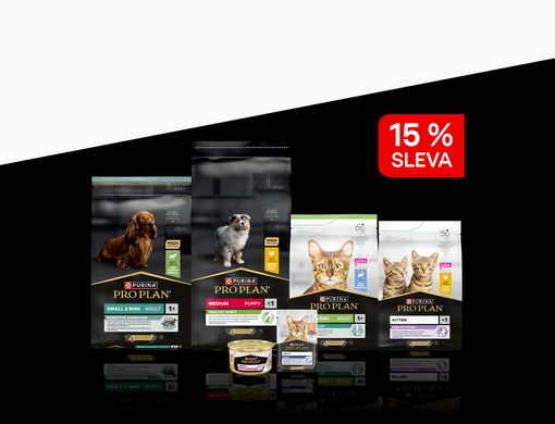 Foto produktů k akci sleva 15 % Pro Plan