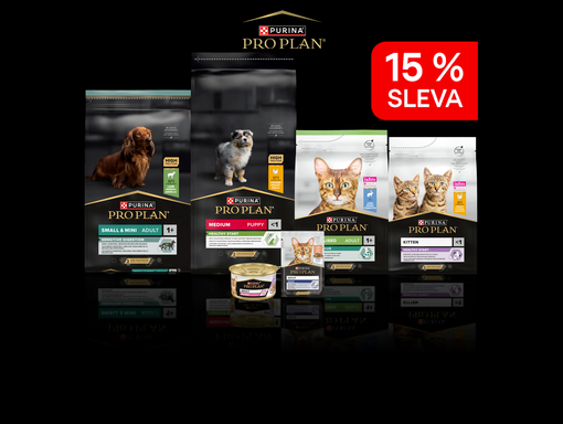 Foto produktů k akci sleva 15 % Pro Plan