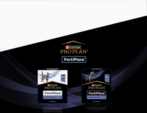 Banner s produkty Pro Plan® Fortiflora®