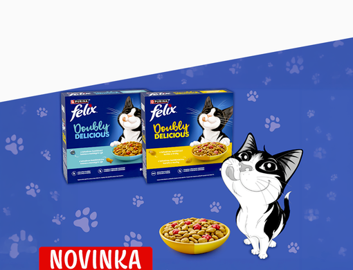 Kocour Felix s granulemi Felix® Doubly Delicious